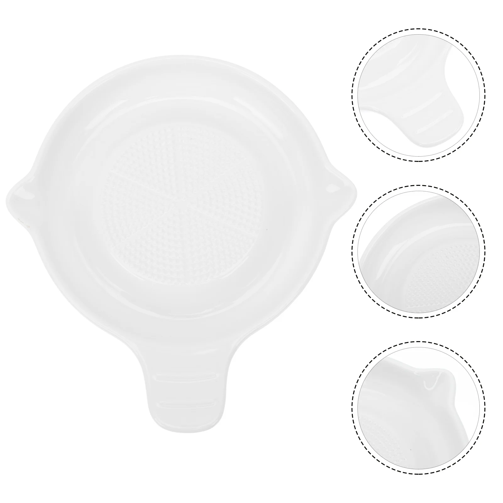 

1Pc Ceramic Grinding Plate Home Baby Complementary Food Grinder Garlic Masher