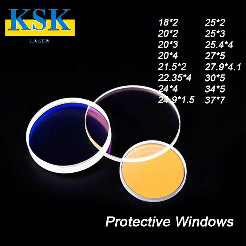 

KSK защитные линзы из fused silica 1064nm для Raytools WSX Precitec
