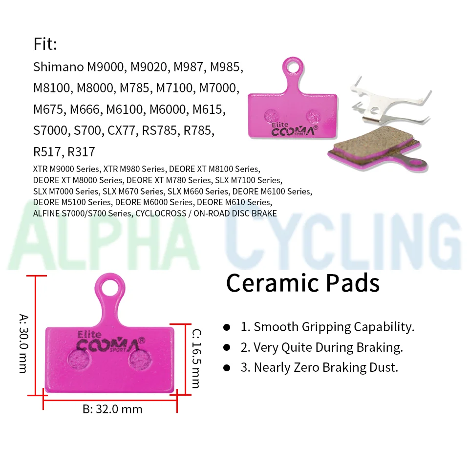 4 пары керамических дисковых тормозных колодок для Shimano B01S