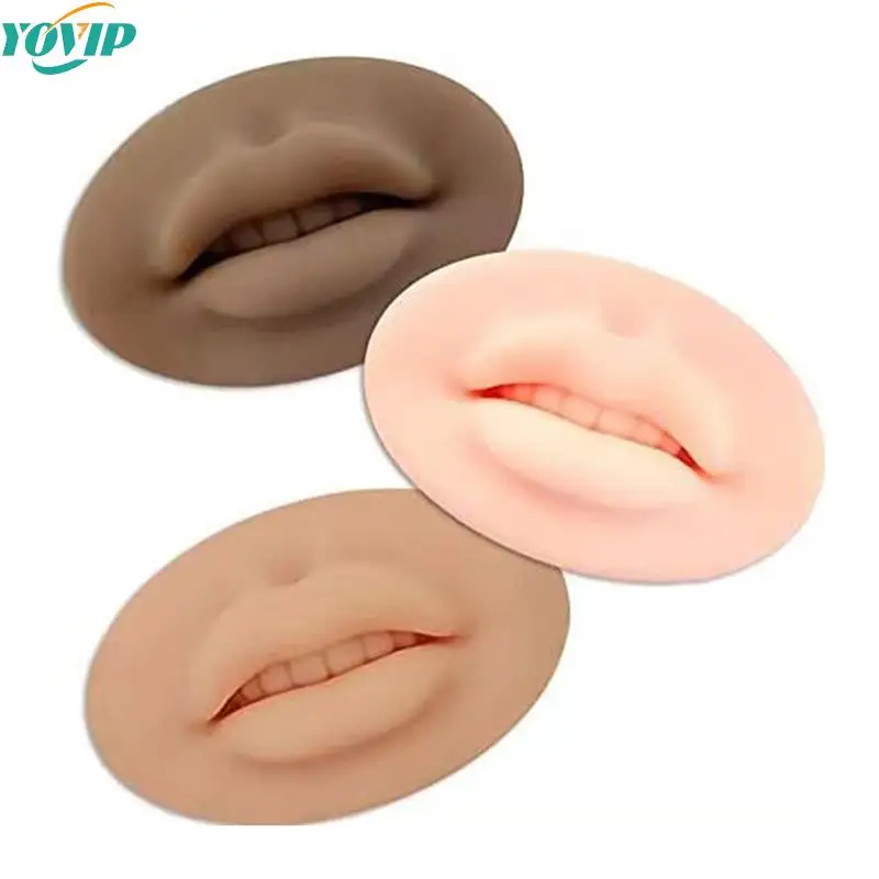 

Premium Soft 3D Lips Practice Silicone Skin For Permanent Makeup Artists Human Lip Blush Microblading PMU Training Accessories