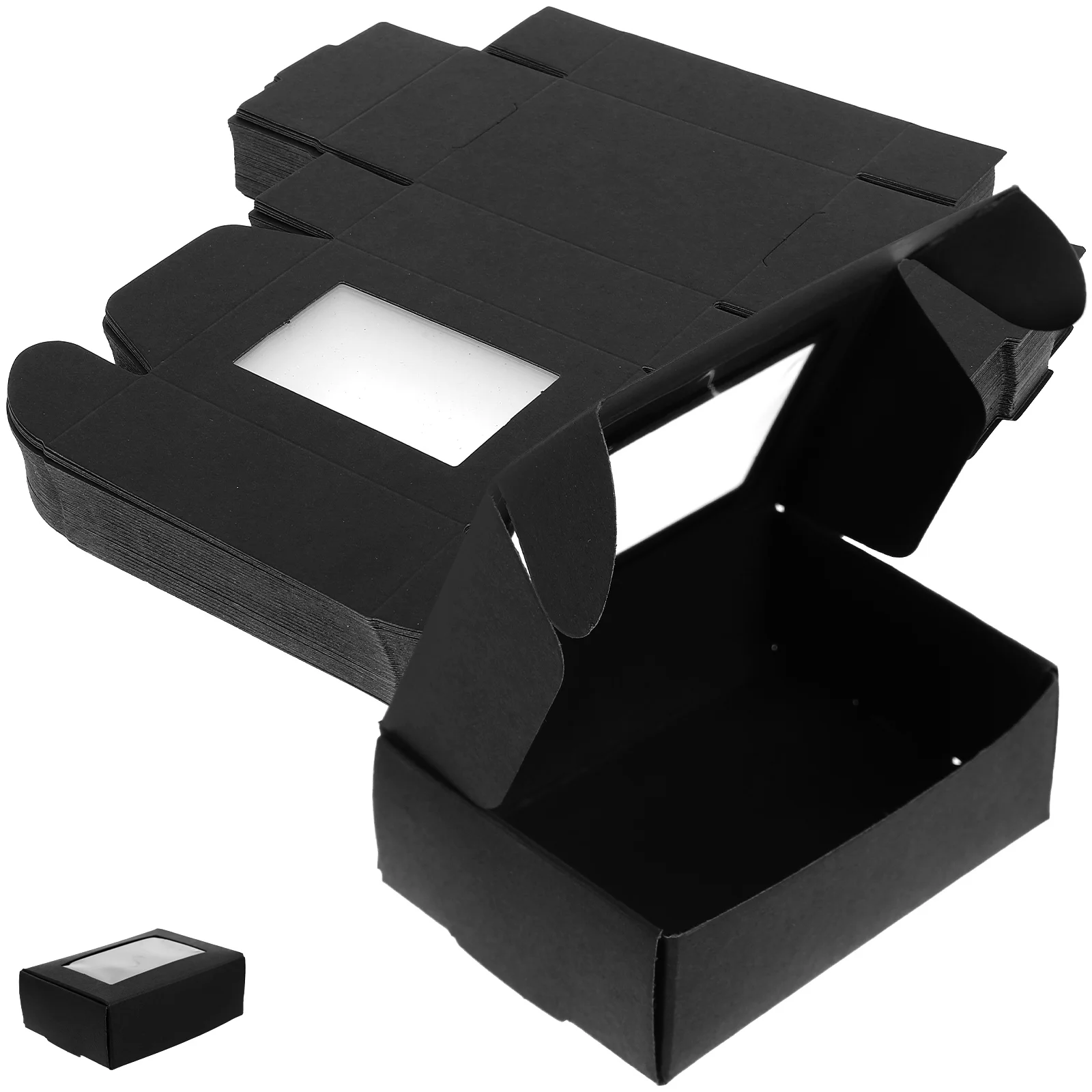 

50Pcs Baking Present Boxes Household Cookies Containers Homemade Snack Boxes Cookie Holders