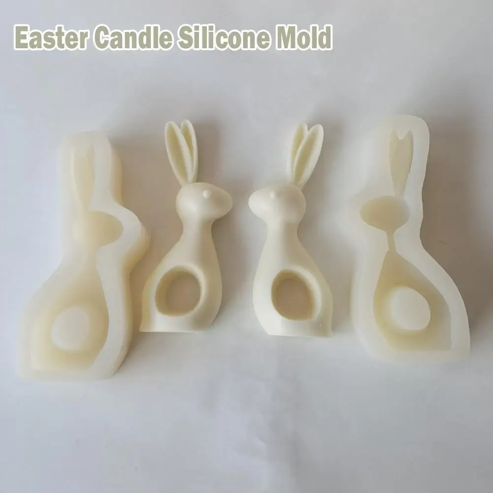 

Cute Easter Bunny Silicone Candle Mold 3d Rabbit Aromatic Mould Decor Candle Plaster Making Handmade Baking Soap Tool Diy C Y8e8