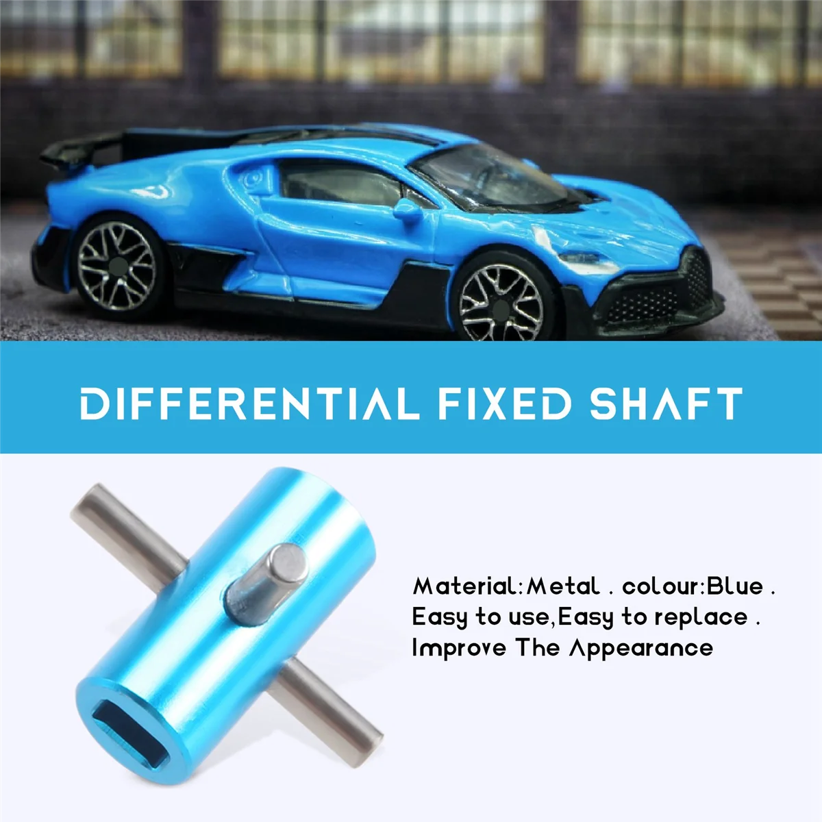 Металлический дифференциал с фиксированным валом для Tamiya TT-02 TT02 1/10 запчасти