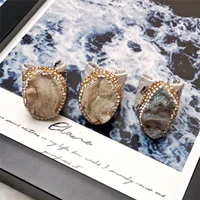 5pcsbatch natural white crystal surround rhinestones womens personality ring jewelry wholesale