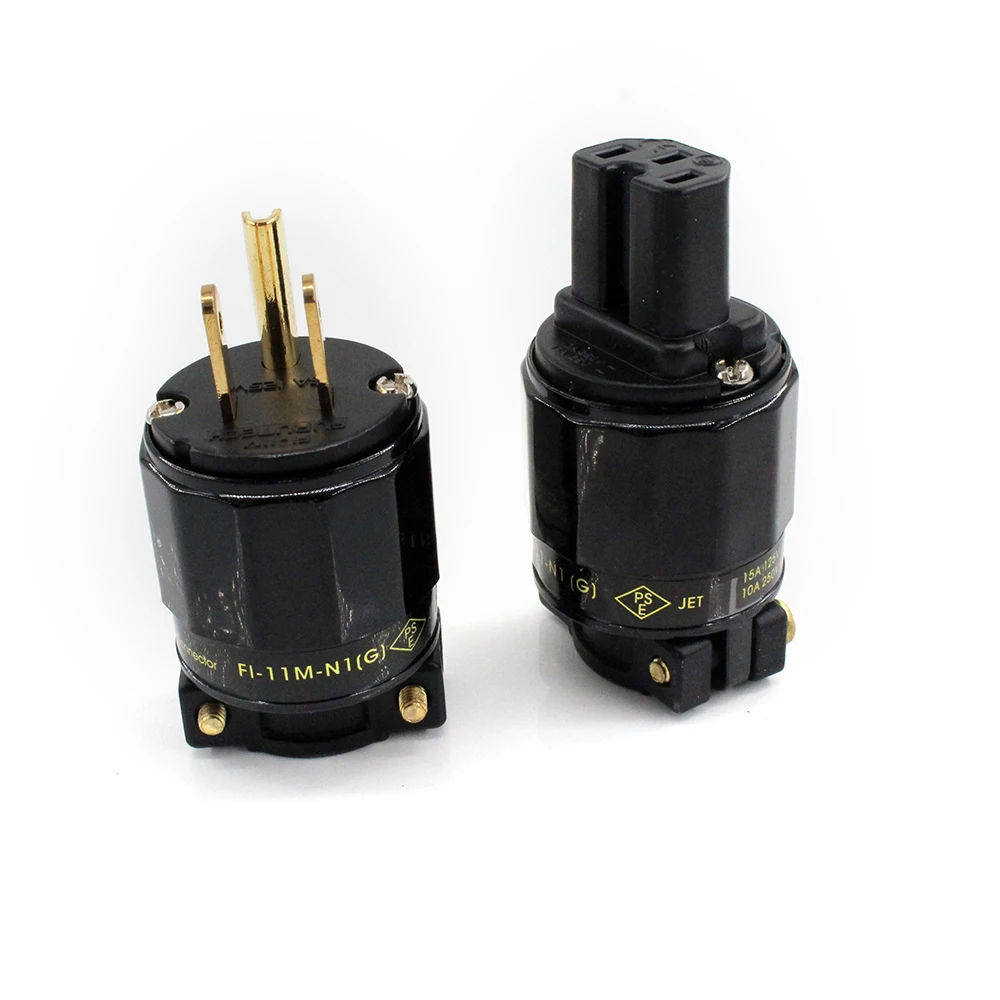 FURUTECH HIFI FI-11M-N1/FYF-11-N1(G) Аудиоразъем питания 24-каратного позолоченного разъема IEC 1