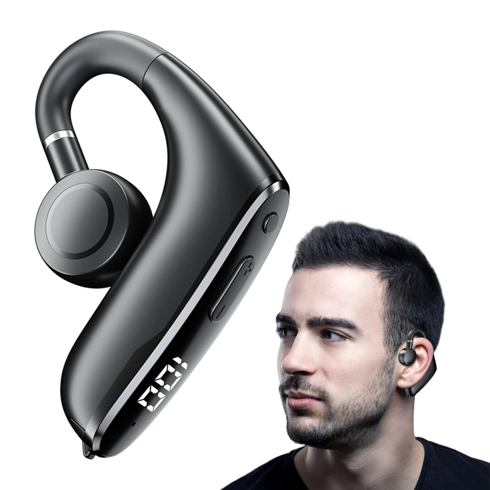 

Наушники с открытым ухом, беспроводные наушники-вкладыши с костной проводимостью, легкая спортивная Гарнитура, удобные наушники для езды н...