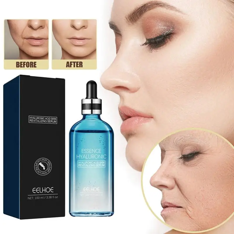 

100ml Face Serum Hyaluronic Acid Eye Lifting Essence Facial Firming Smooth Skin Anti-Age Wrinkle Removing Moisturizing Essence