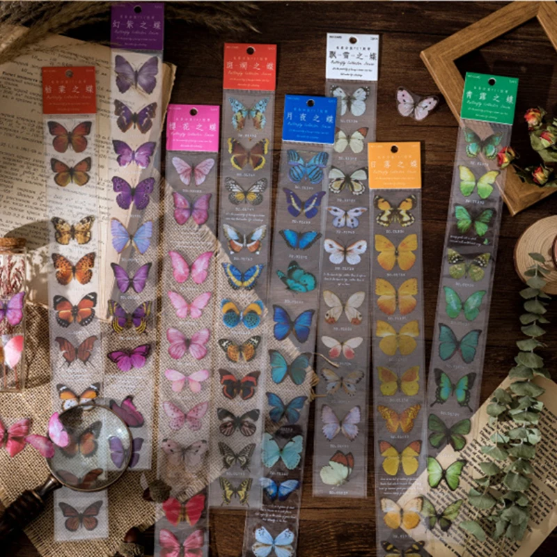 

Наклейки-бабочки в стиле ретро