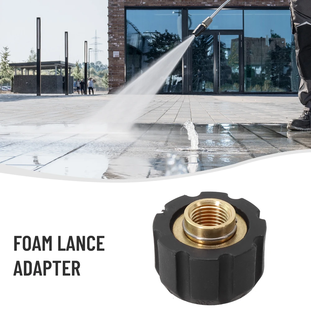 

Foam Lance Adapters Pressure Washer Adaptors Foam Lance Pot Bottle Brass + Plastic Connectors Replace For Karcher M22 HD HDS