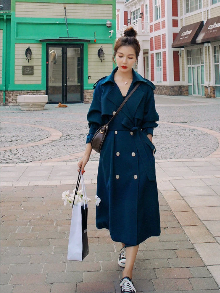 

Зимняя одежда, женское однотонное пальто с отложным воротником и двумя пуговицами, ветровка, женские куртки, женская одежда