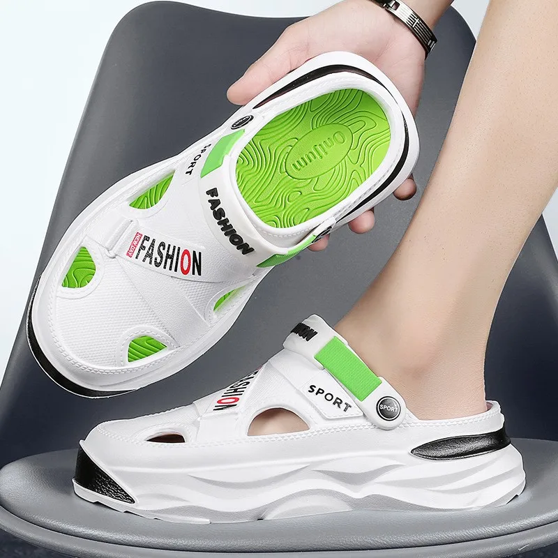 Мужские сандалии из ЭВА мягкие шлепанцы на толстой подошве Повседневная модная