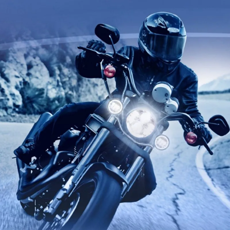 Мотоциклетные аксессуары H4 7-дюймовая светодиодная фара для Кафе Racer Bobber ультра