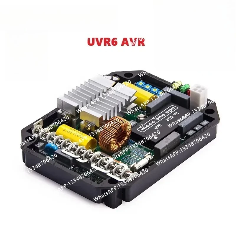 Фото Автоматический регулятор напряжения UVR6 AVR для генератора, стабилизатор, регулятор напряжения однофазного и трехфазного генератора №1