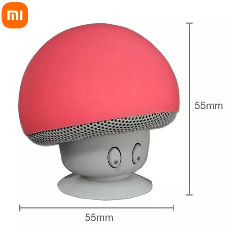 

Mini Cute Cartoon Mushroom Wireless Bluetooth-compatible Speaker Outdoor Portable Stereo Waterproof Speaker for iPhone Xiaomi