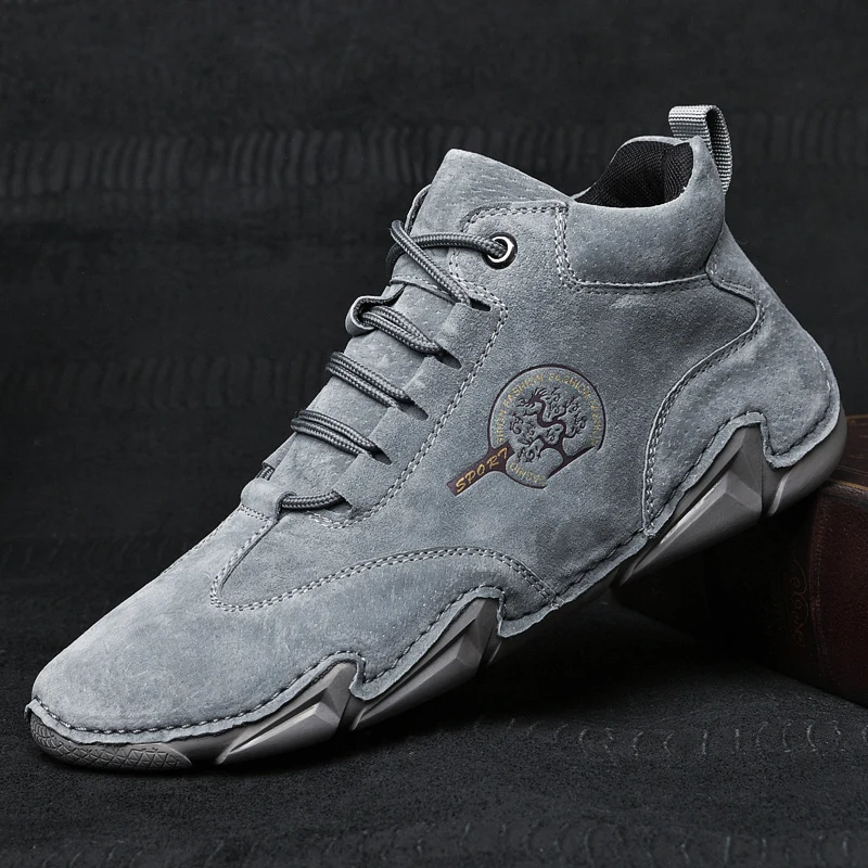 

Men winter Boots lace up fashion Winter Outdoor Men Boots Warm Plush Boots for men Casual Shoes Men ankle boots