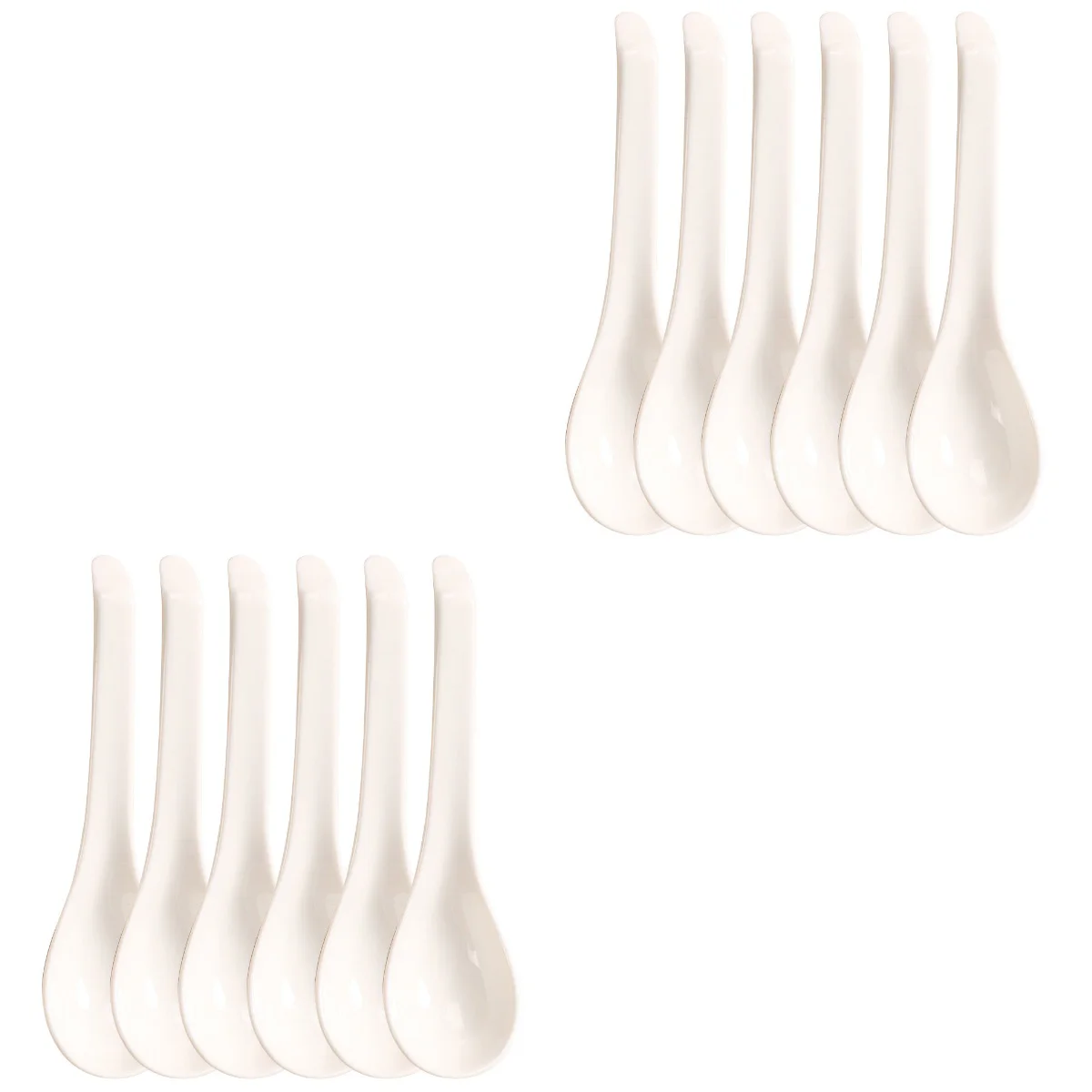 

12 шт., керамические ложки для риса