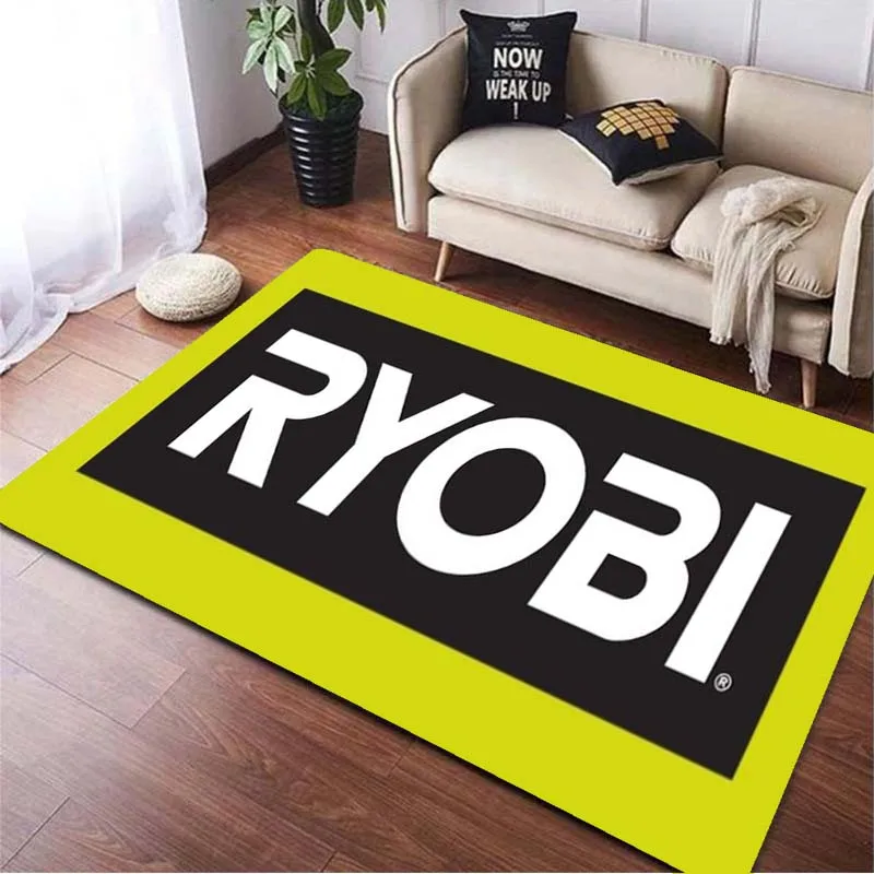 

Коврик Ryobi Tools с логотипом, большой коврик для гостиной, спальни, домашнего декора, коврик для пола, мягкие Противоскользящие коврики