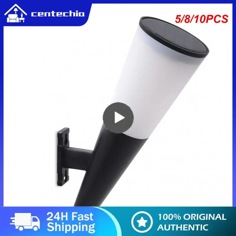 

5/8/10PCS Waterproof Solar Light Outdoor RGB Solar Security Torch Wall Sconce Lamp For Garden Yard Garage Solar Street
