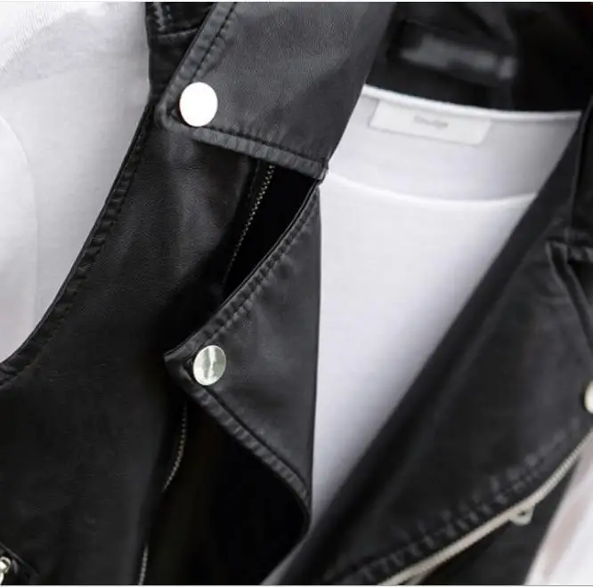 Faux Leather Jacket Coat Women 2023 Spring New Short Casual Pu Pockets Zipper Shrug Winter Sleeveless Jackets Coats Woman Vest