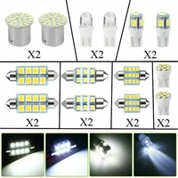 28pcs t10 w5w mixed car interior led smd light license plate lamp reading light trunk tail parking bulbs set