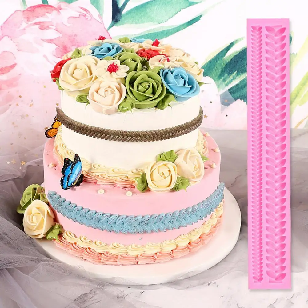 

Mousse Mold Non-stick Cake Decoration Tool Delicate Leaves DIY Handcraft Cake Mold