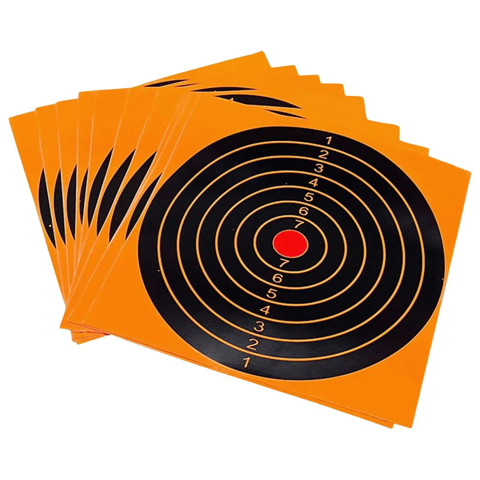 

10x Self Adhesive Targets Stickers Shooting Exercise 8" Reactive Target Splatter Round Targets Outdoor Shot Accessories