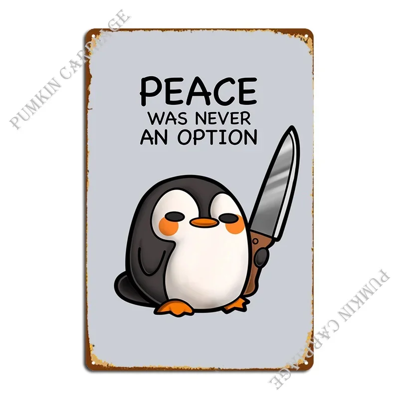 Металлический плакат Pingwin клубный кинотеатр персонализированный жестяной