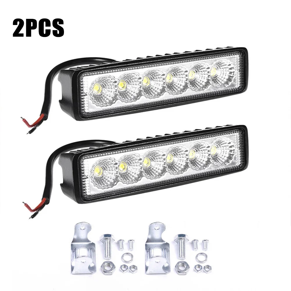 2 шт. 18 Вт 6 светодиодов автомобильный рабочий свет DRL Точечный светильник высокой яркости водонепроницаемый автомобильный внедорожник Грузовик фасветильник s дальнего света 12 В 24 в 6000K