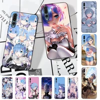 anime cute rem phone case for huawei p30 40 20 10 8 9 lite pro plus psmart2019
