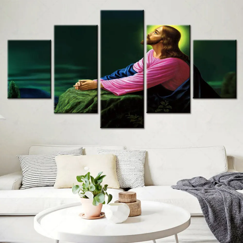 

Artsailing HD Christian Canvas Jesus Christ Decorative Poster Art Home Living Room Bedroom Hanging Painting Church Decor Artwork