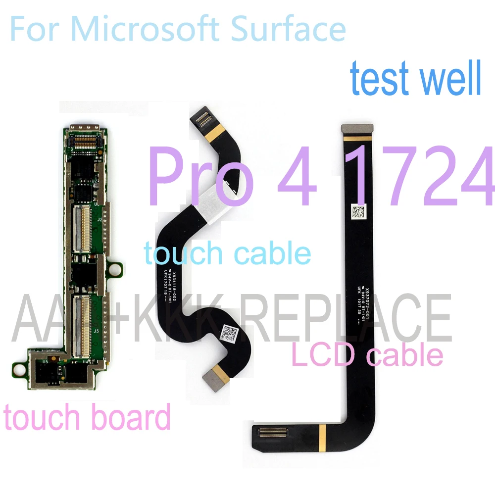 Tested Replacement Cable For Microsoft Surface Pro4 Pro 4 1724 Touch LCD Flex Cable Connectors Touch Controller Board TouchPad