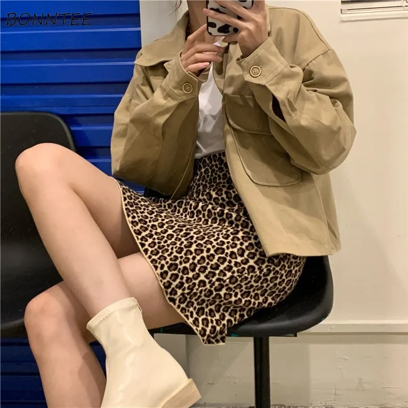 

Укороченные куртки Женские однотонные базовые универсальные для отдыха в колледже весна-осень ольччан с карманами распространенная уличная одежда для подростков унисекс для женщин