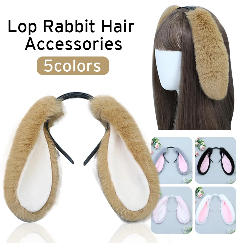 

Lovely Faux Fur Dog Rabbit /Poodle Ears Headband Furry Fluffy Animal Ear Hair Hoop Lolita Anime Cosplay Costume