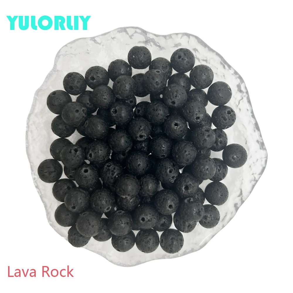 

Lava Rock Natural Stone Beads For Jewelry 6/8/10/mm