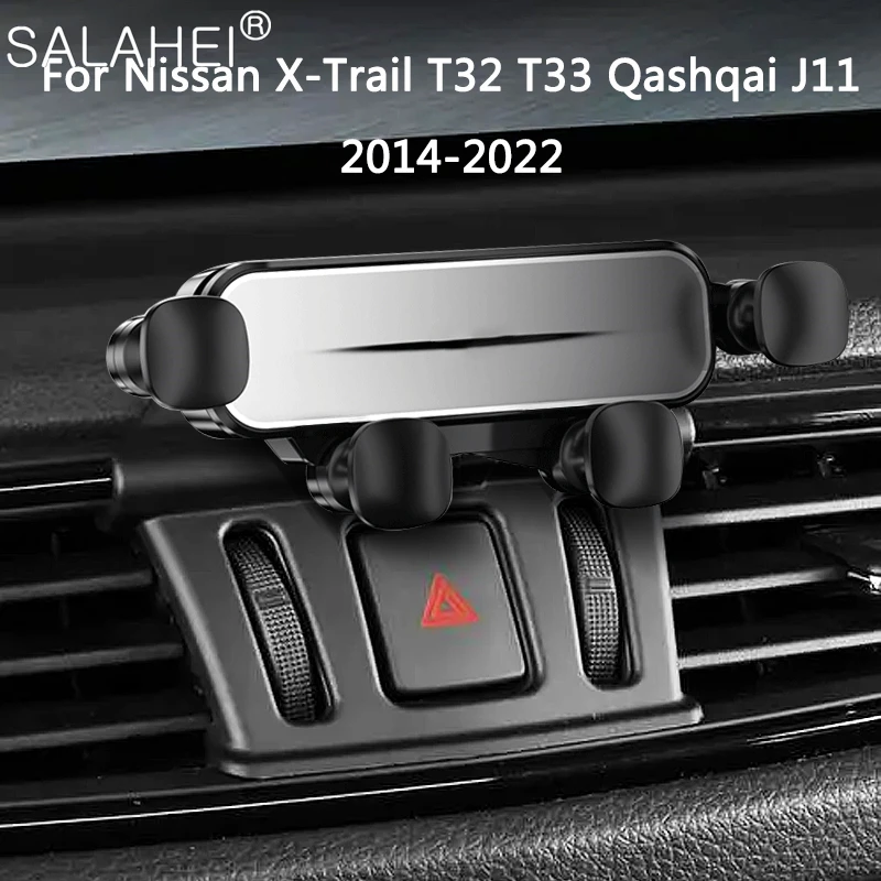 

For Nissan X-Trail T32 T33 Qashqai J11 2022 Car Mobile Phone Holder Air Vent GPS Gravity Stand Special Mount Navigation Bracket