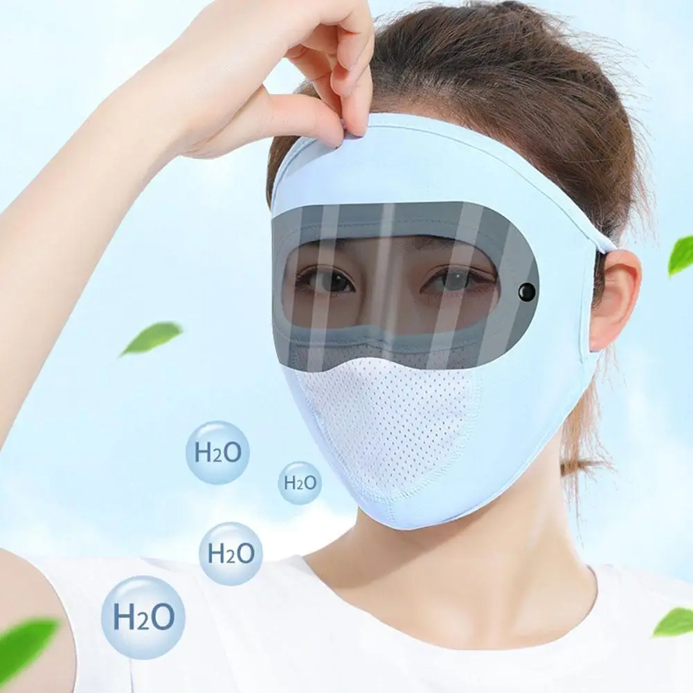 

Summer Golf Sunscreen Ice Silk Long Neck Full Breathable Outdoor Face Hiking Cover Riding Scarf Uv Fac K0t3