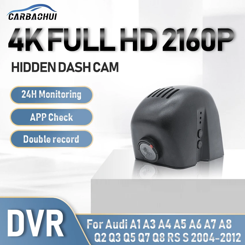 

4K Car DVR Dash Cam Camera HD Night Vision 24H Parking record Video Recorder For Audi A1 A3 A4 A5 A6 A7 A8 Q2 Q3 Q5 Q7 Q8 RS S