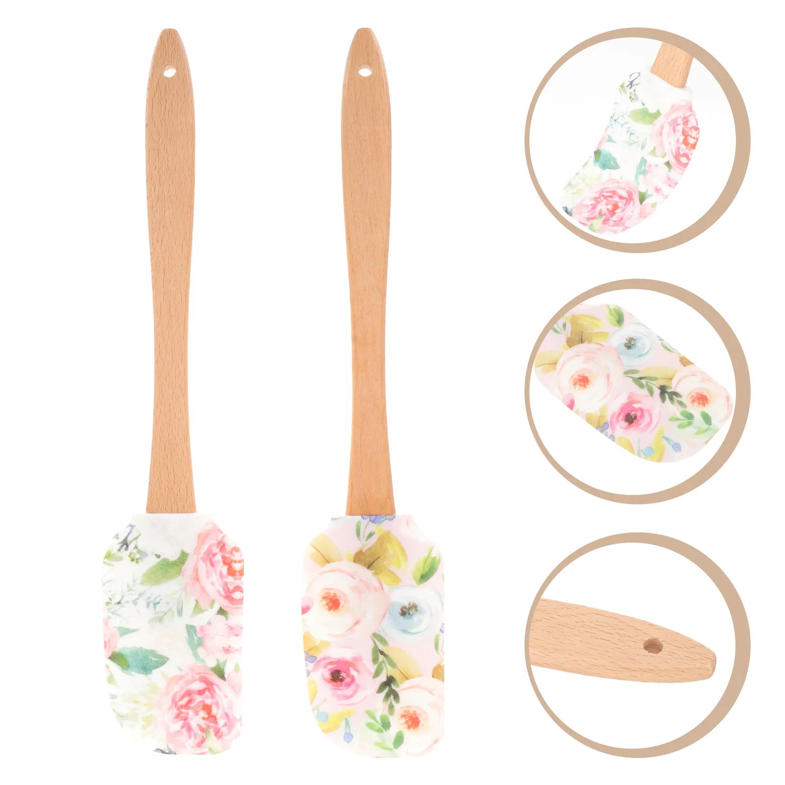 

2 Pcs Cake Cream Spatula Bread Scraper Scraper Spatula Wooden Cooking Spatula Beech Handle Kitchen Utensils Baking Scrapers