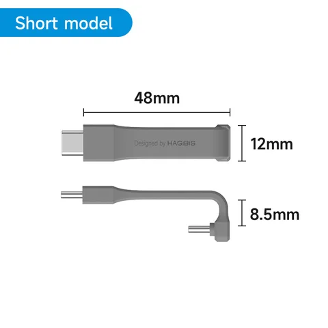 Короткий кабель Hagibis USB C 40 Гбит/с USB4 Кабель PD 240 Вт для быстрой зарядки SSD iPhone 16 Power Bank USB DAC и AMP Усилитель для наушников