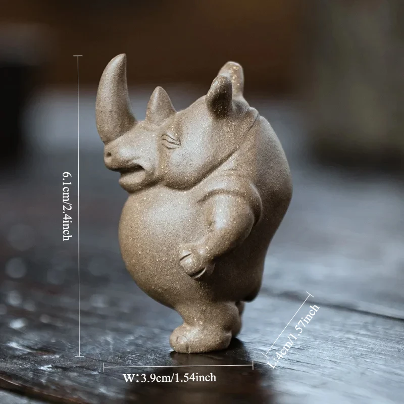 Ручная скульптура носорог из фиолетовой глины антон витальевич демченко носорог