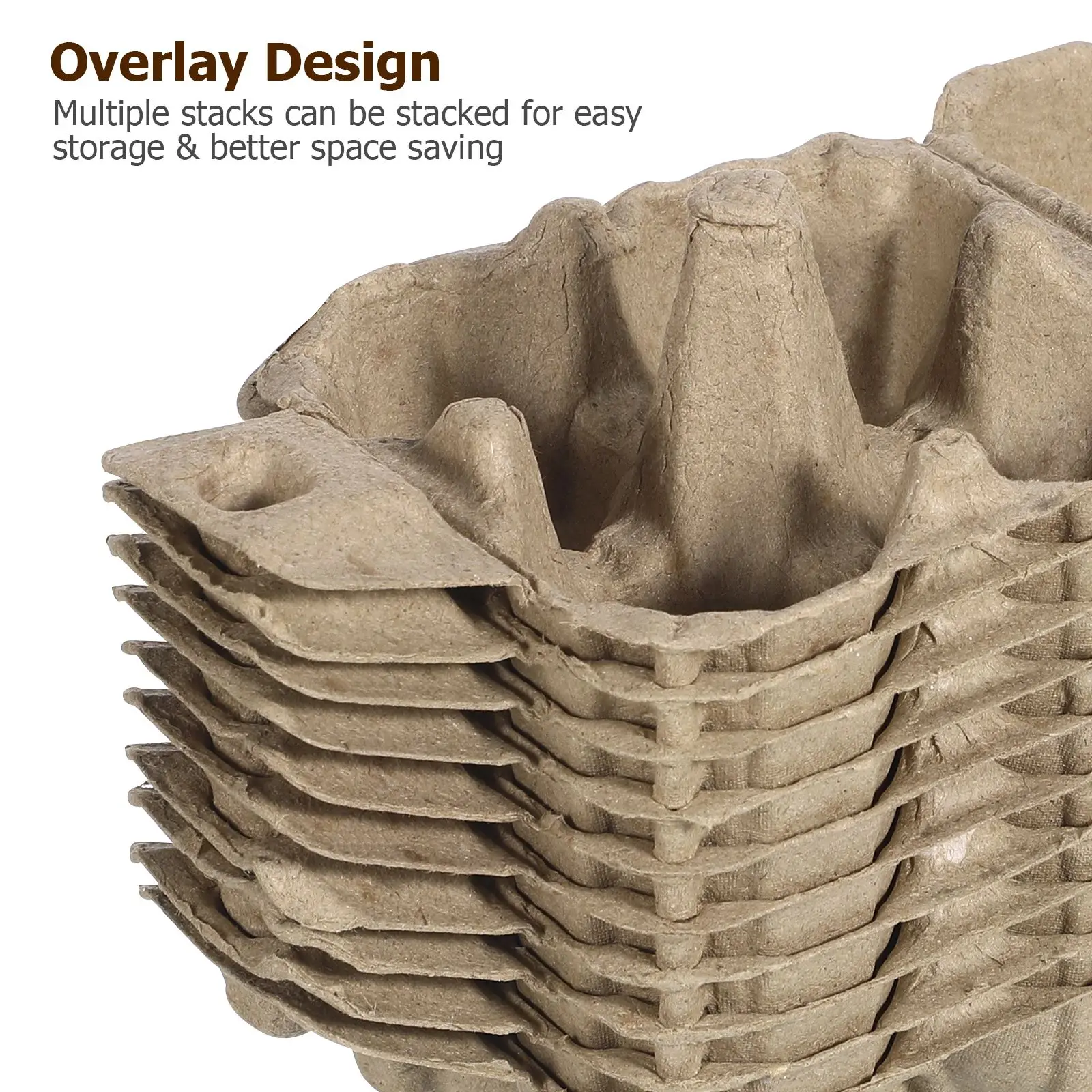 10 шт. коробки для яиц из крафт-бумаги 4 отделения лоток куриных семейные