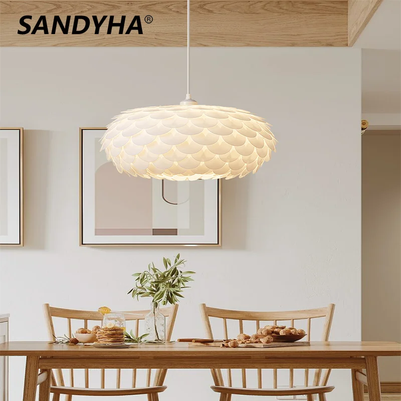 

SANDYHA Pendant Lights Fish-like Lamp For Living Room Lustre Lamparas Colgantes Para Techo Decoration Lampen Hanglamp Chandelier