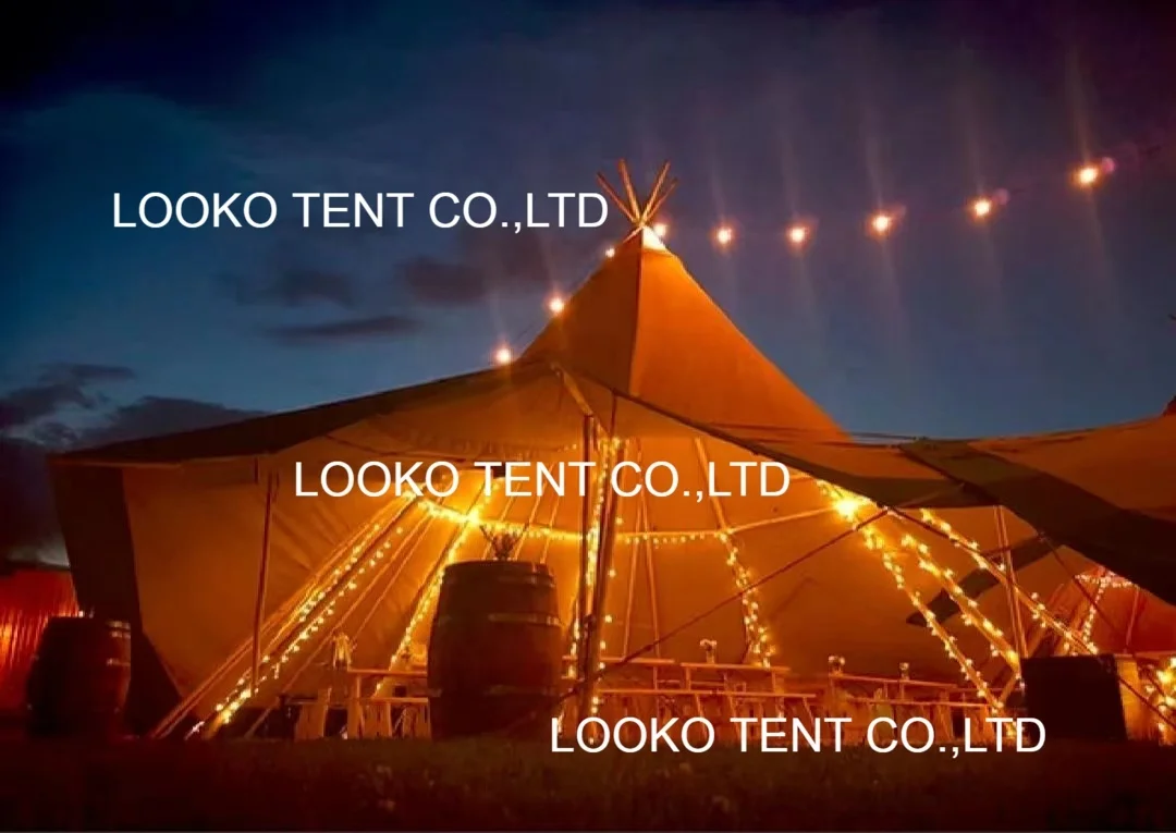 Роскошные пирамиды ПВХ вигвам палатка наружный кемпинг для событий