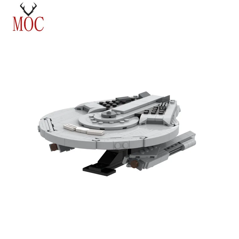 

MOC Hoover-class Cruiser Building Blocks Set Space Wars Series Spaceship Aircraft Bricks Model DIY Kids Puzzle Edu Toys Gift