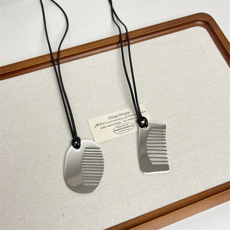 Модная расческа кулон свитер цепочка ожерелье для женщин модные украшения