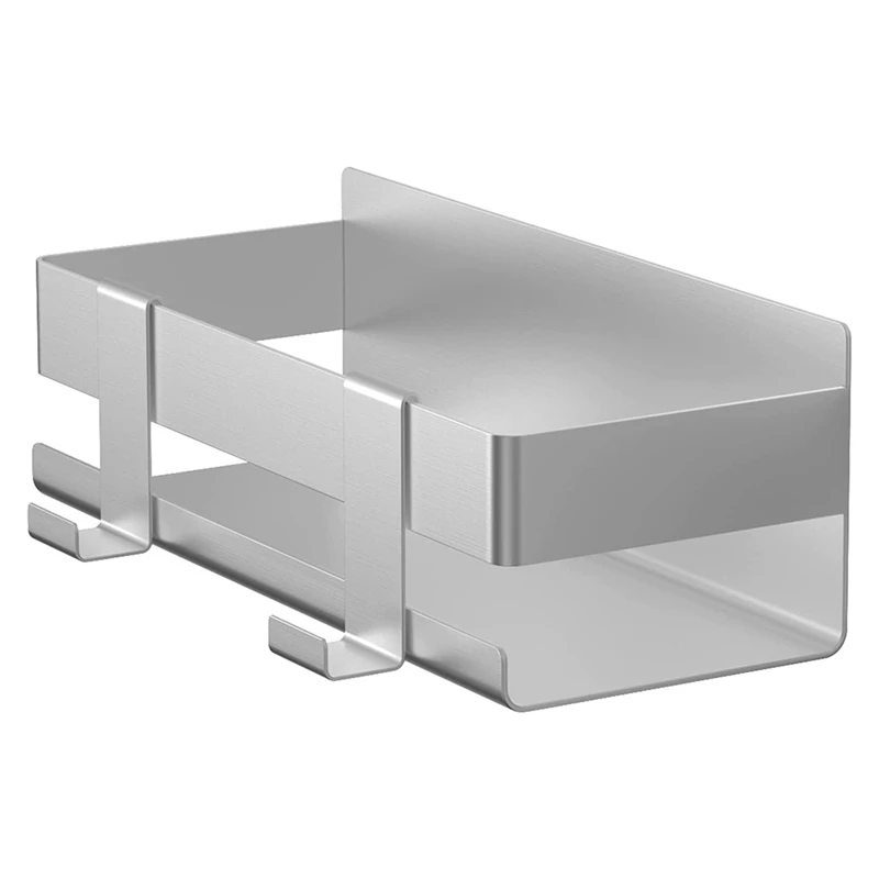 

Shower Shelf, Shower Basket, Bathroom Shelf Made Of Brushed Stainless Steel Without Drilling,With Hook Is Removable