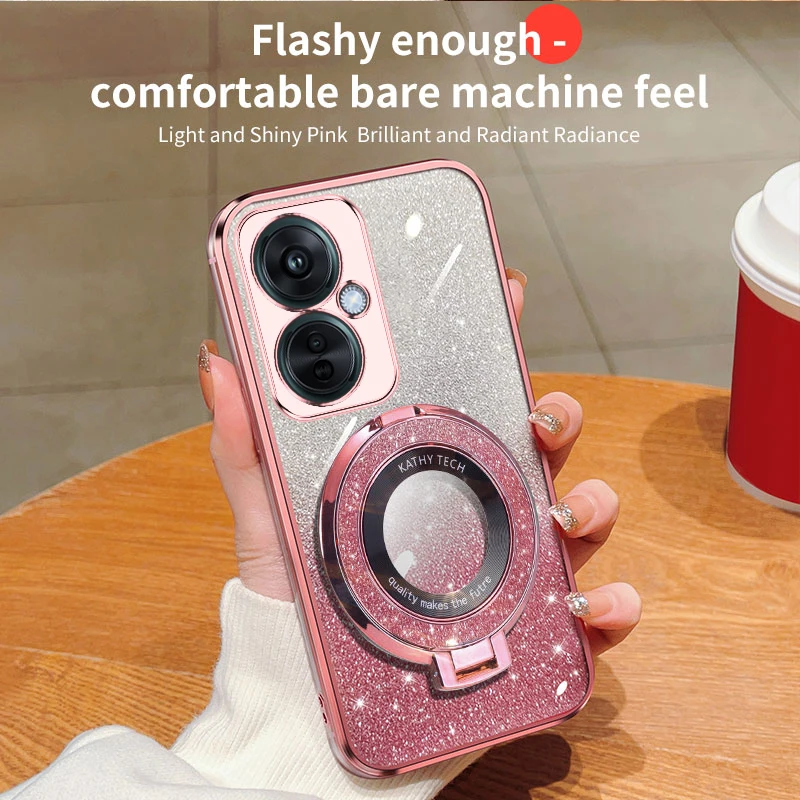 Роскошный мягкий блестящий чехол для Oneplus Nord CE3 противоударный силиконовый