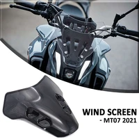 windshield windscreen air wind deflector for yamaha mt 07 mt07 mt 07 mt07 2021 black motorcycles accessories