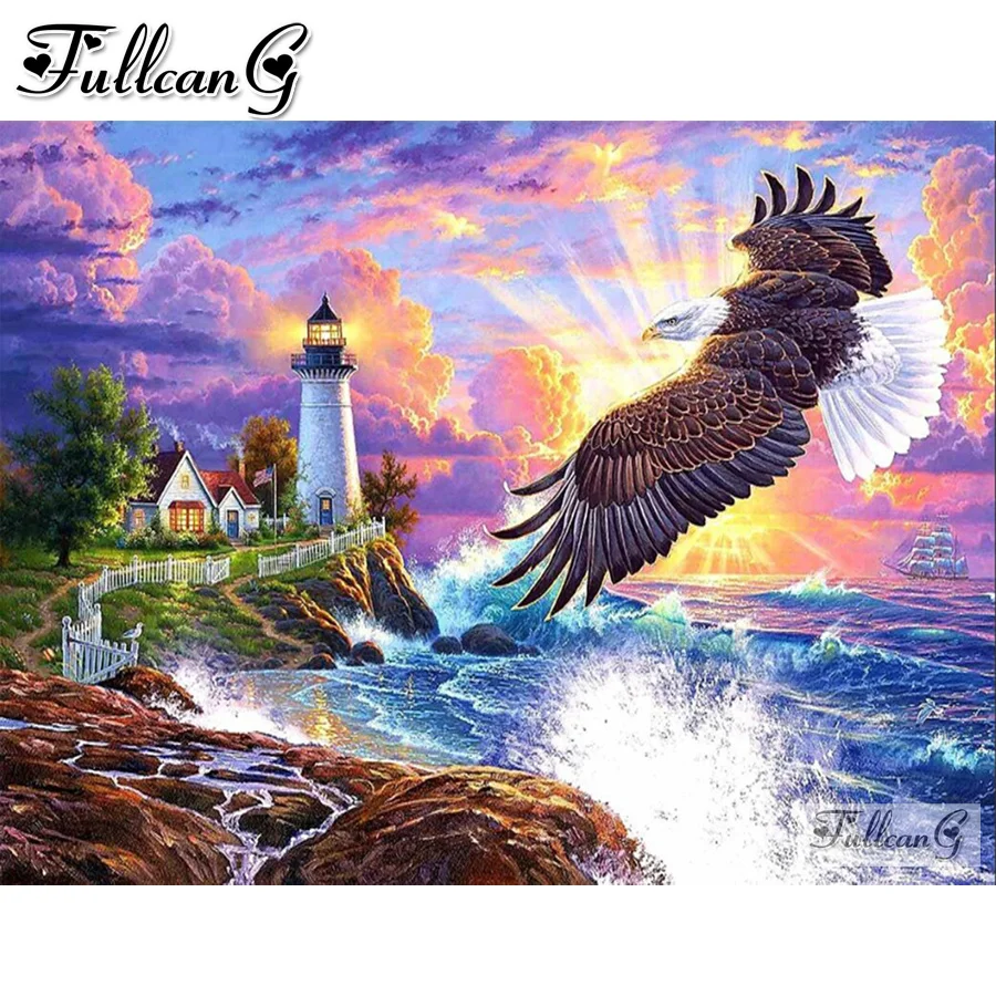 

Картина FULLCANG для вышивки крестиком из искусственных бриллиантов, Новое поступление, вышивка 5d стразы, мозаика для домашнего декора FG1126