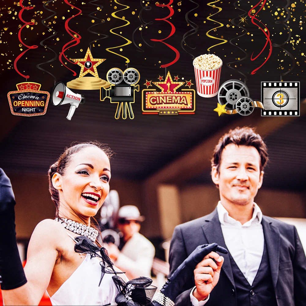 30 шт. кинотеатр Голливуд кино Расслабление время вечевечерние НКА ПВХ DIY фоны